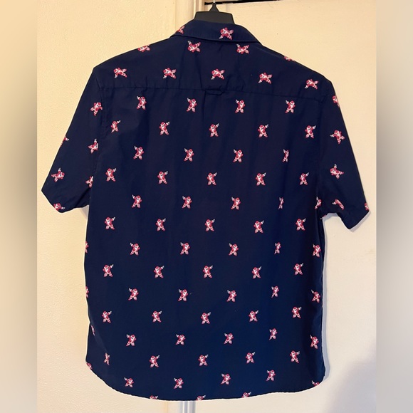 NWT Denim & Flower Button Up Shirt XL Ricky Singh Christmas Santa Claus Pride - Picture 2 of 11